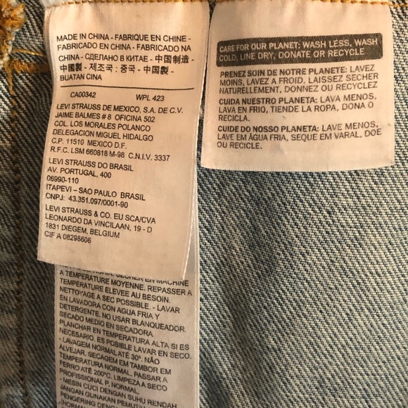 Levi’s Denim Jean Jacket Small - Picture 5 of 6
